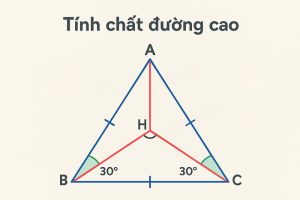 Đường cao trong tam giác là gì? Khái niệm, tính chất và ứng dụng